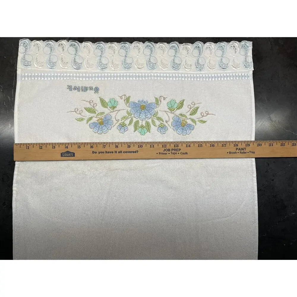2 ~ Ozdilek International Flower Embroidered Decorative Towels Bathroom Decor